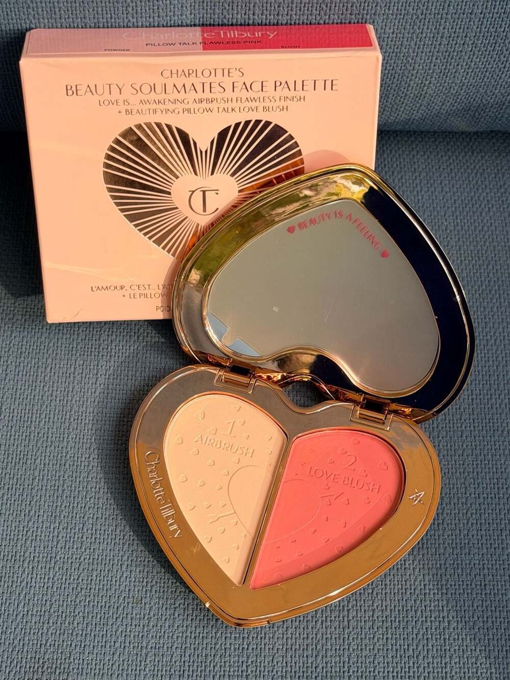 Charlotte Tilbury Beauty Soulmates Face Palette Pillow Talk Flawless Pink